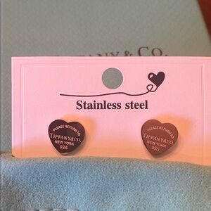 INSPIRED-heart shaped earrings- rose gold